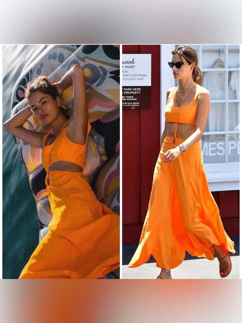 Cult Gaia Eileen Linen Dress in Apricot - Picture 10 of 11